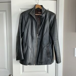 Danier Black Leather Jacket